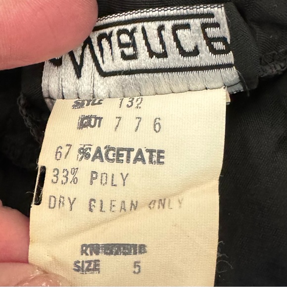 Vintage 80s Nuance Black Gold Swiss Dot Tulle Dress Stevie Nicks Fairy Witchy - Picture 17 of 17